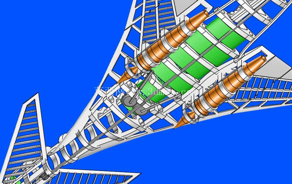 格鲁曼先进战术战斗机(ATF)概念实体总成。 模型(解释)(添加了 FreeCAD 版本)
