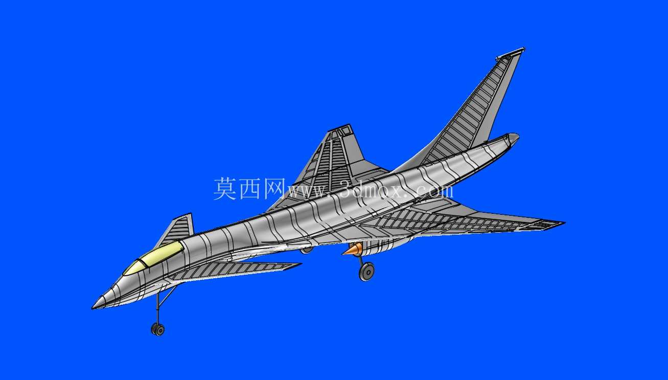 格鲁曼先进战术战斗机(ATF)概念实体总成。 模型(解释)(添加了 FreeCAD 版本)