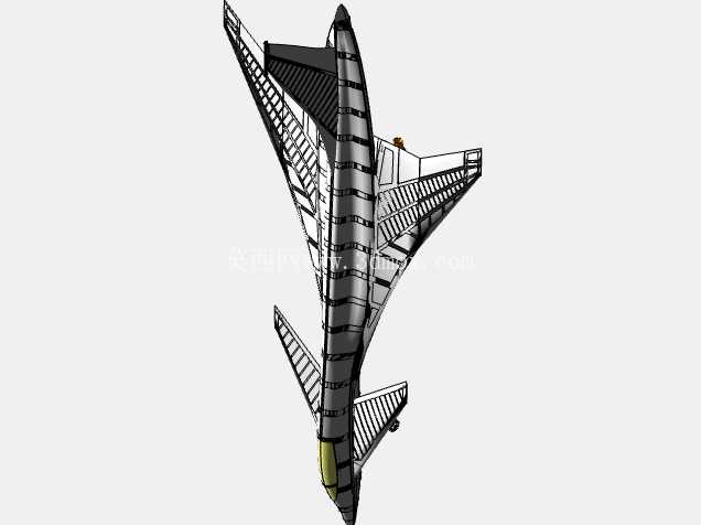 格鲁曼先进战术战斗机(ATF)概念实体总成。 模型(解释)(添加了 FreeCAD 版本)