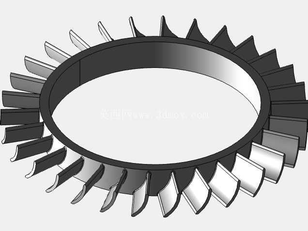 喷气发动机 CAD 装配 (Creo Parametric 11.0)