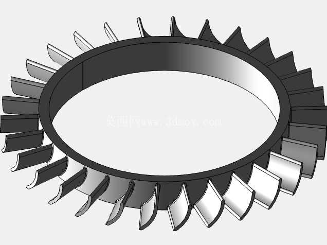 喷气发动机 CAD 装配 (Creo Parametric 11.0)