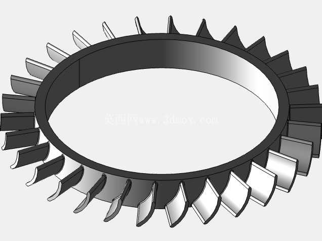喷气发动机 CAD 装配 (Creo Parametric 11.0)