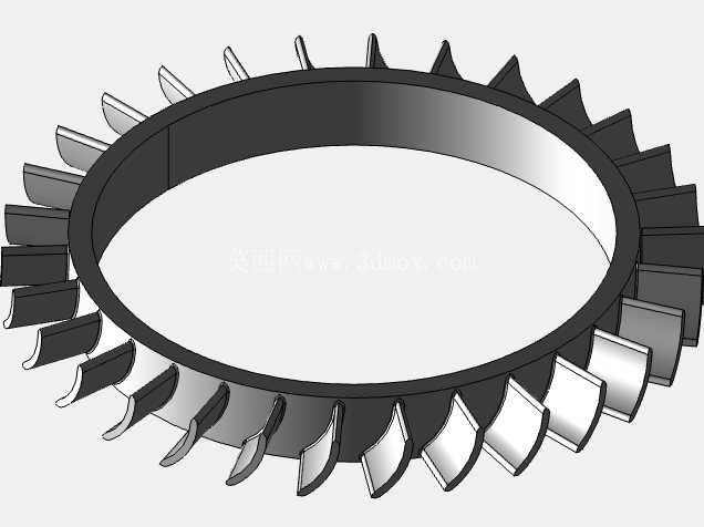 喷气发动机 CAD 装配 (Creo Parametric 11.0)
