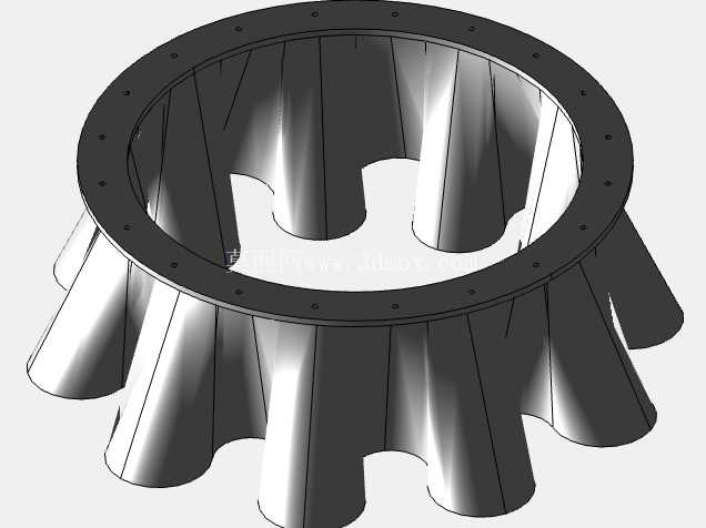 喷气发动机 CAD 装配 (Creo Parametric 11.0)