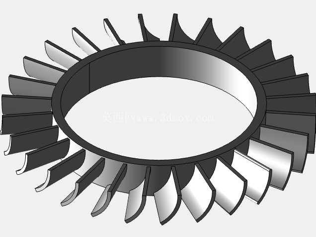 喷气发动机 CAD 装配 (Creo Parametric 11.0)