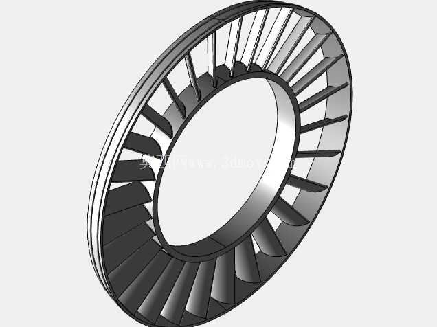 喷气发动机 CAD 装配 (Creo Parametric 11.0)