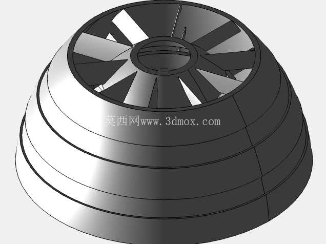 喷气发动机 CAD 装配 (Creo Parametric 11.0)