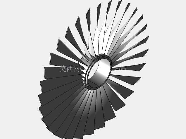 喷气发动机 CAD 装配 (Creo Parametric 11.0)