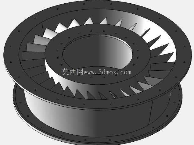 喷气发动机 CAD 装配 (Creo Parametric 11.0)