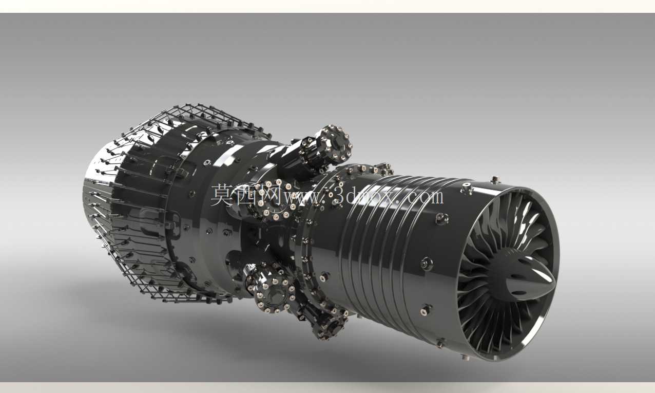 喷气发动机 - SOLIDWORKS 装配设计