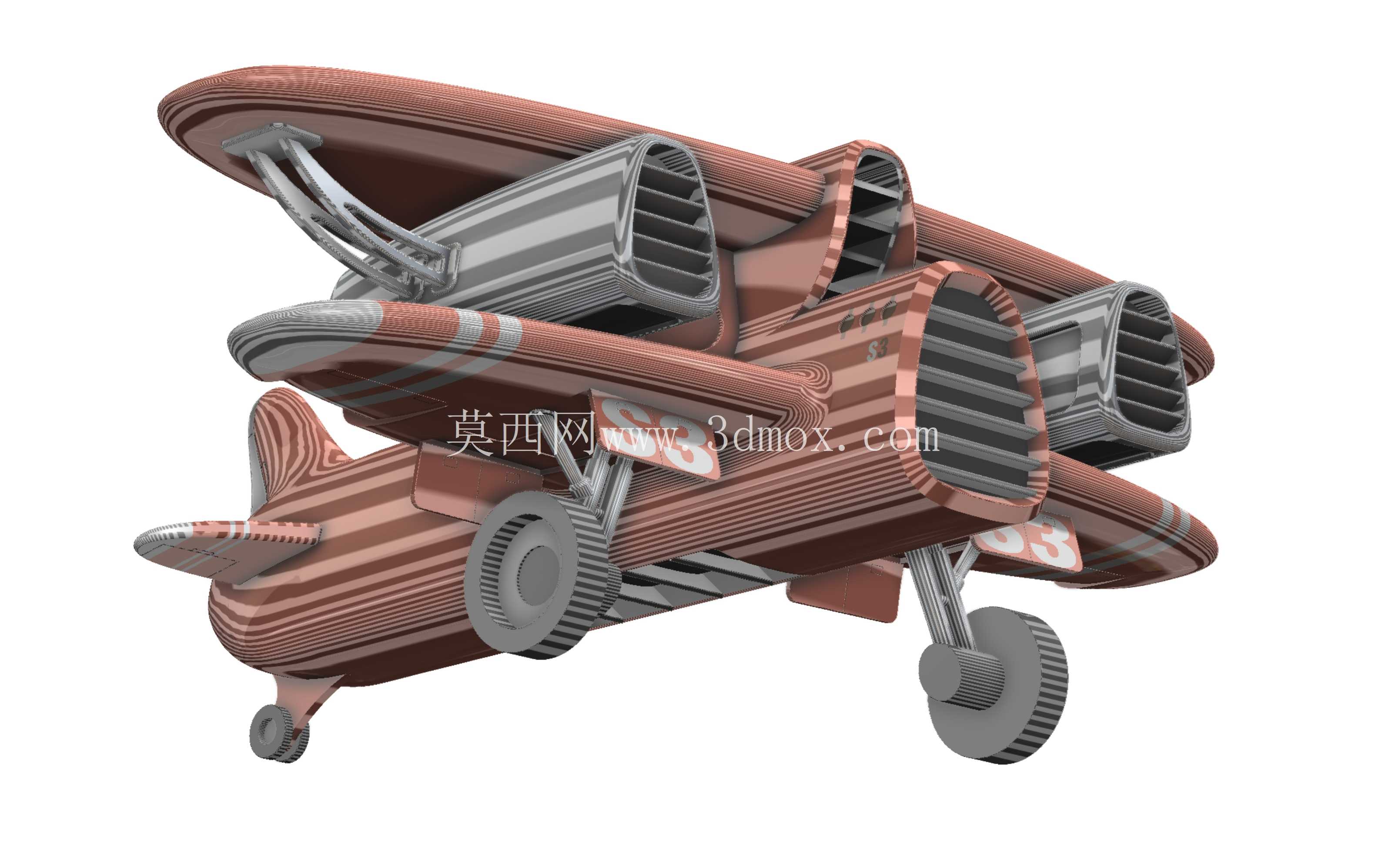 S3 飞机概念 | SolidWorks 曲面建模