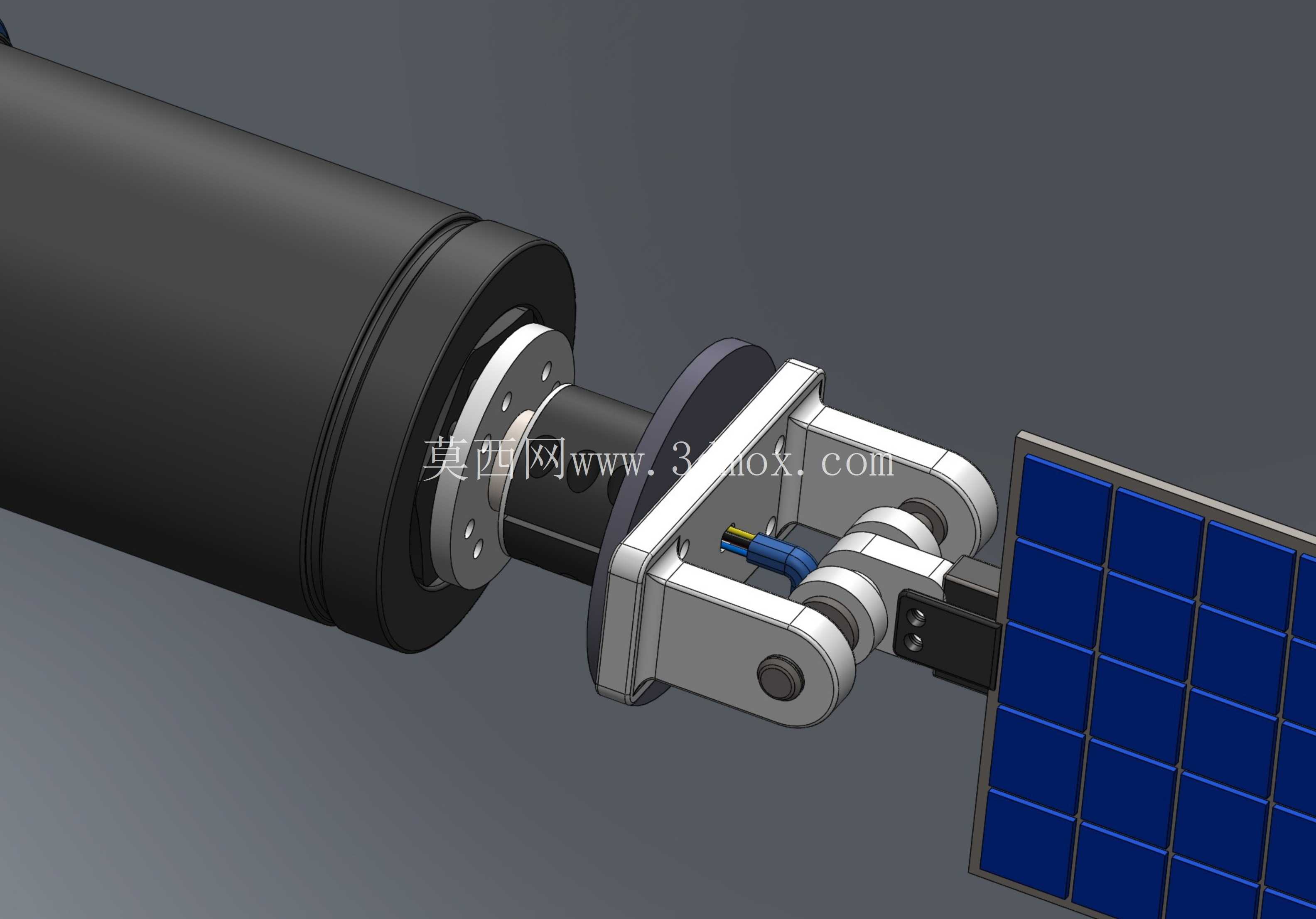 太阳能阵列驱动组件 (SADA) – 概念 CAD 模型
