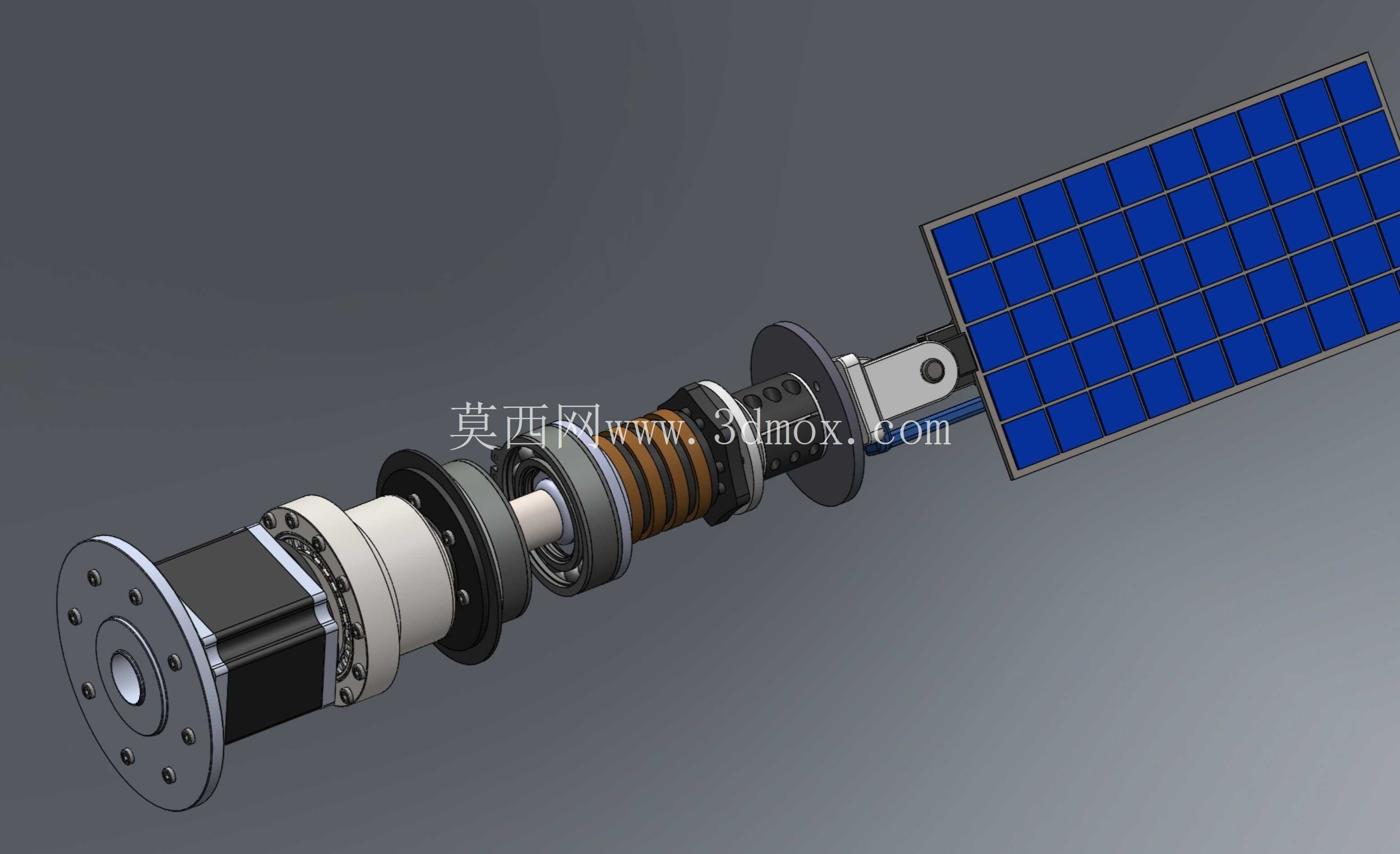 太阳能阵列驱动组件 (SADA) – 概念 CAD 模型