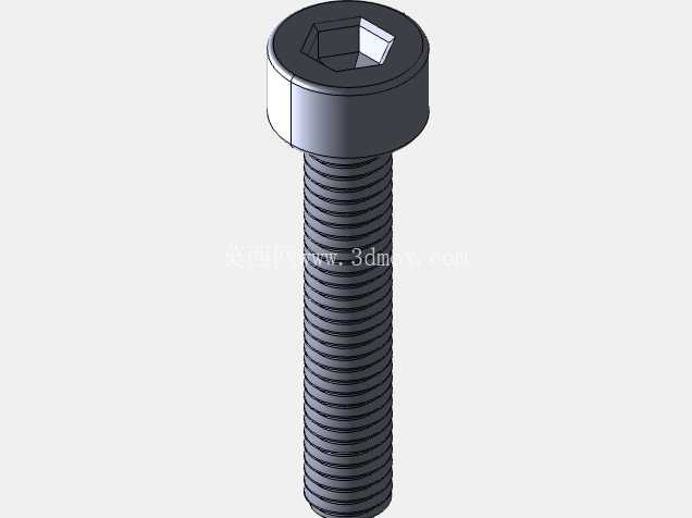 M3 内六角螺钉库 | SolidWorks + STEP M3x4 - M3x40 |
