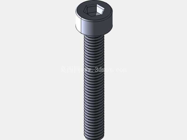 M3 内六角螺钉库 | SolidWorks + STEP M3x4 - M3x40 |