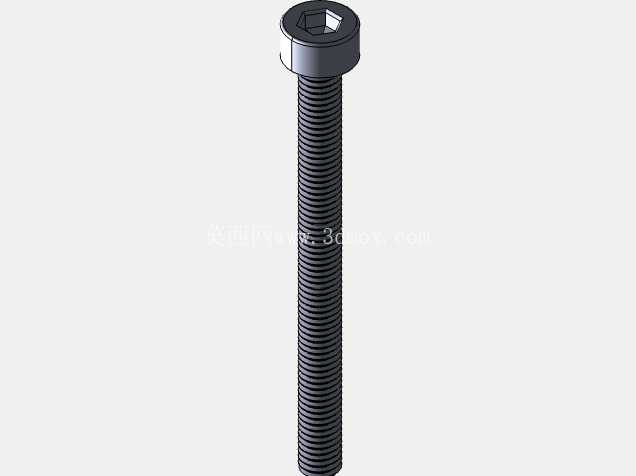 M3 内六角螺钉库 | SolidWorks + STEP M3x4 - M3x40 |