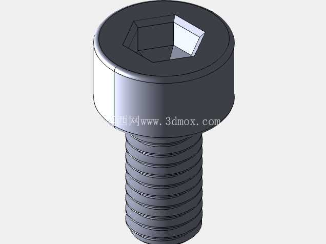 M3 内六角螺钉库 | SolidWorks + STEP M3x4 - M3x40 |