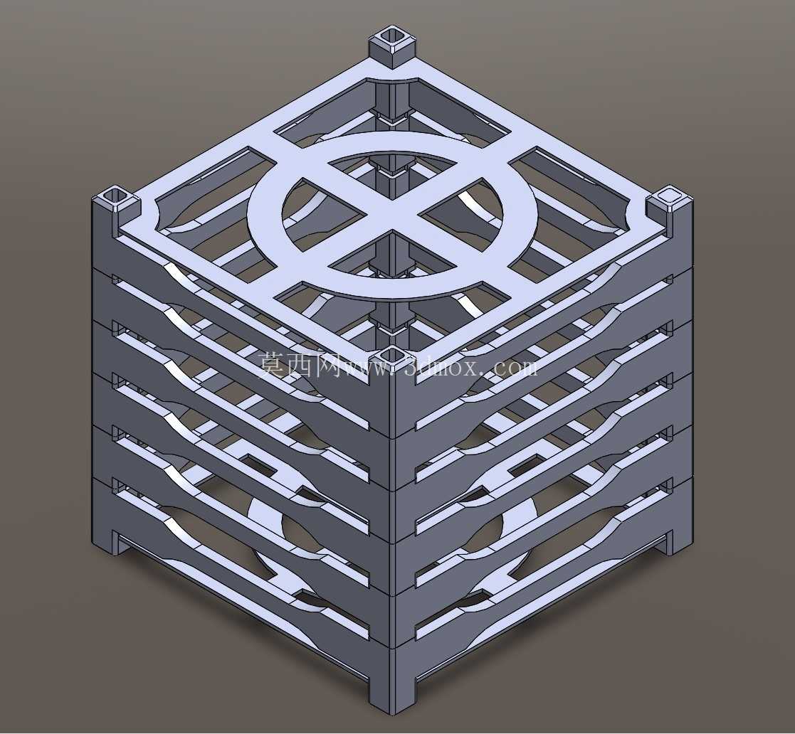 立方体卫星3D模型