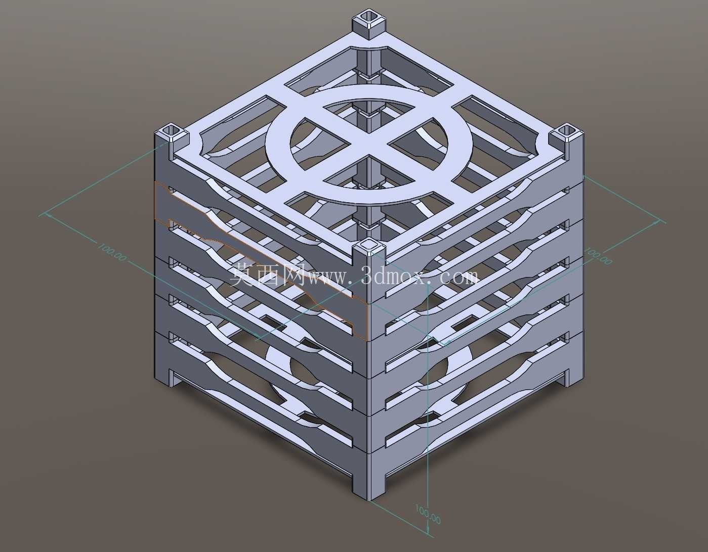 立方体卫星3D模型