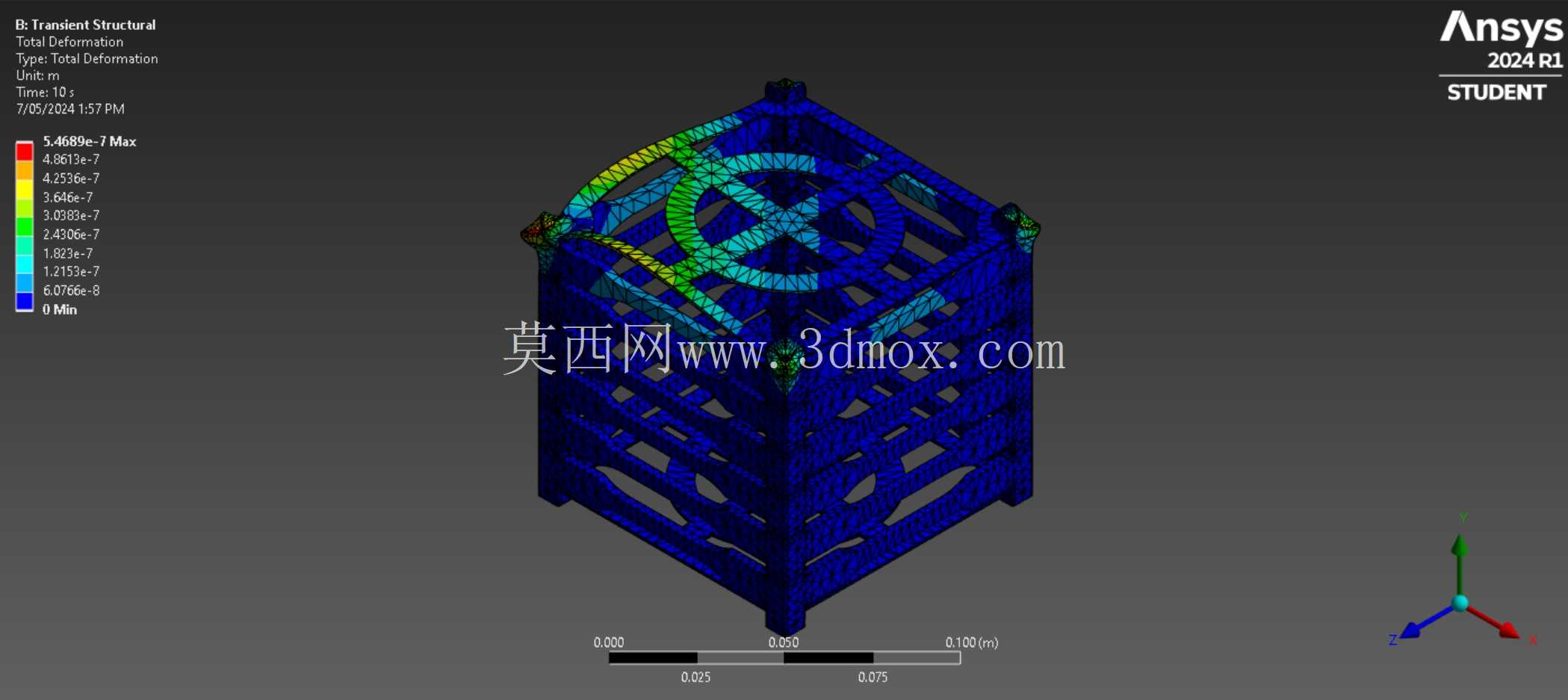 立方体卫星3D模型