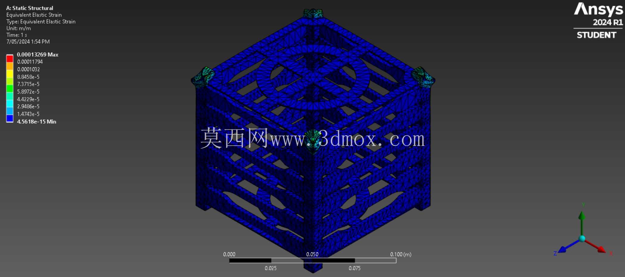 立方体卫星3D模型