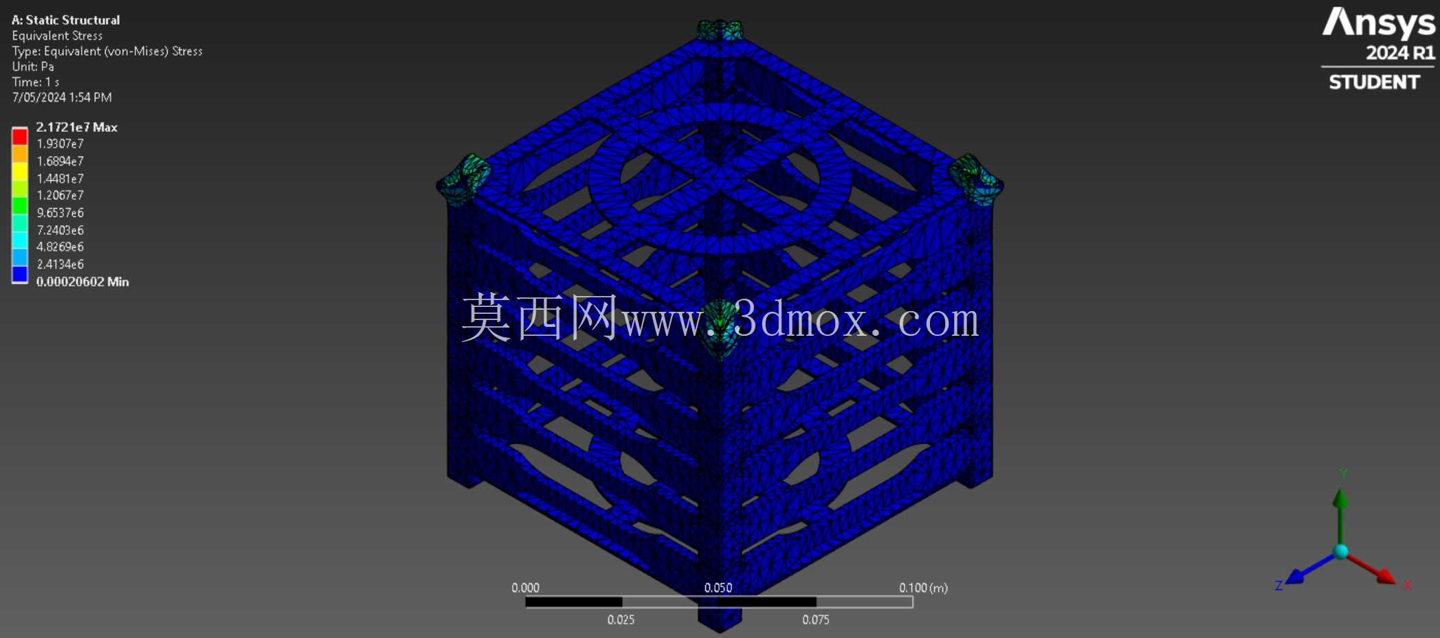 立方体卫星3D模型