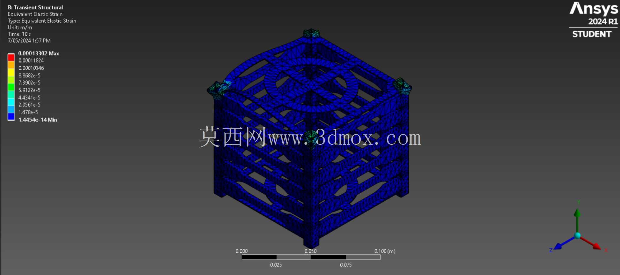 立方体卫星3D模型