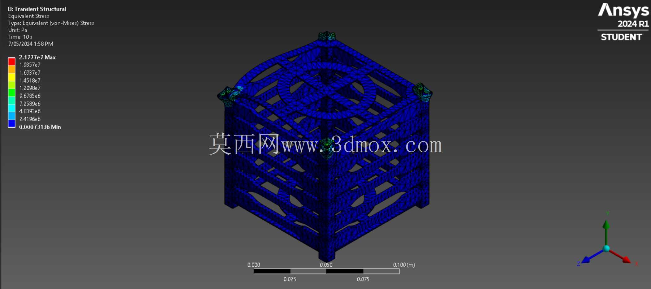 立方体卫星3D模型