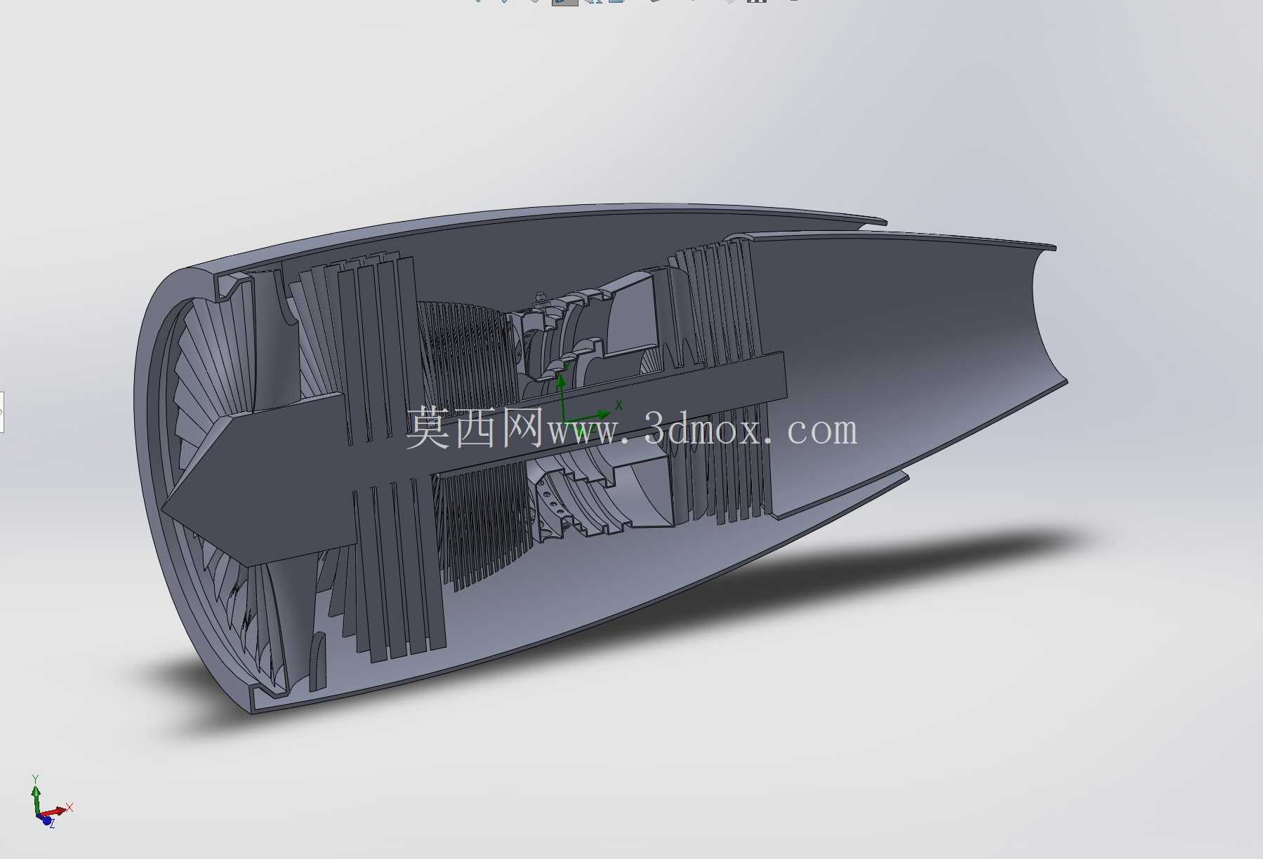 高涵道比涡扇发动机 - 完整 CAD 设计\u0026 CFD 分析(0.8 马赫巡航)