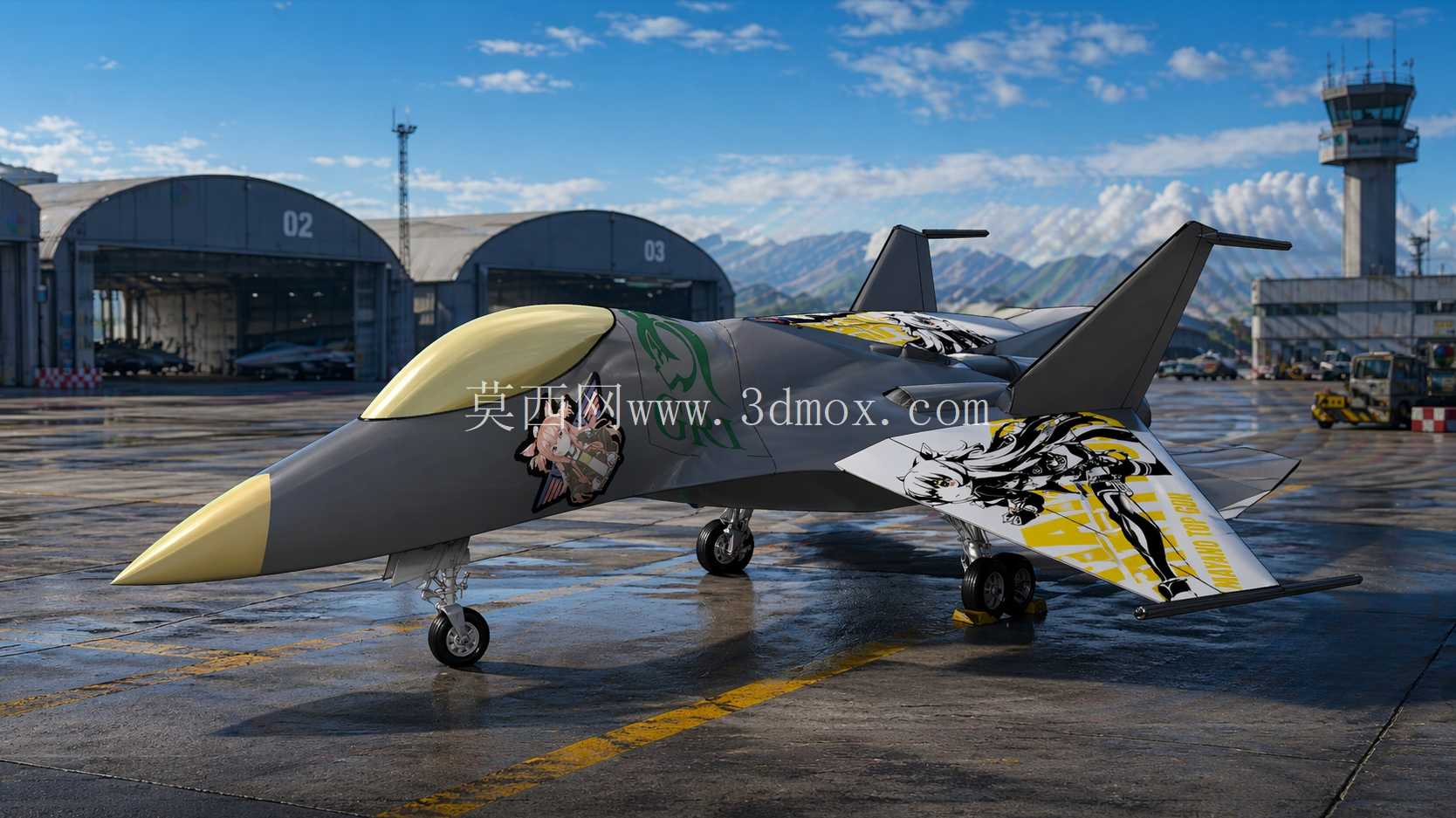 Sukhoi Su Eagle Fighter Jet x Uma Musume 的高级曲面建模和逆向工程