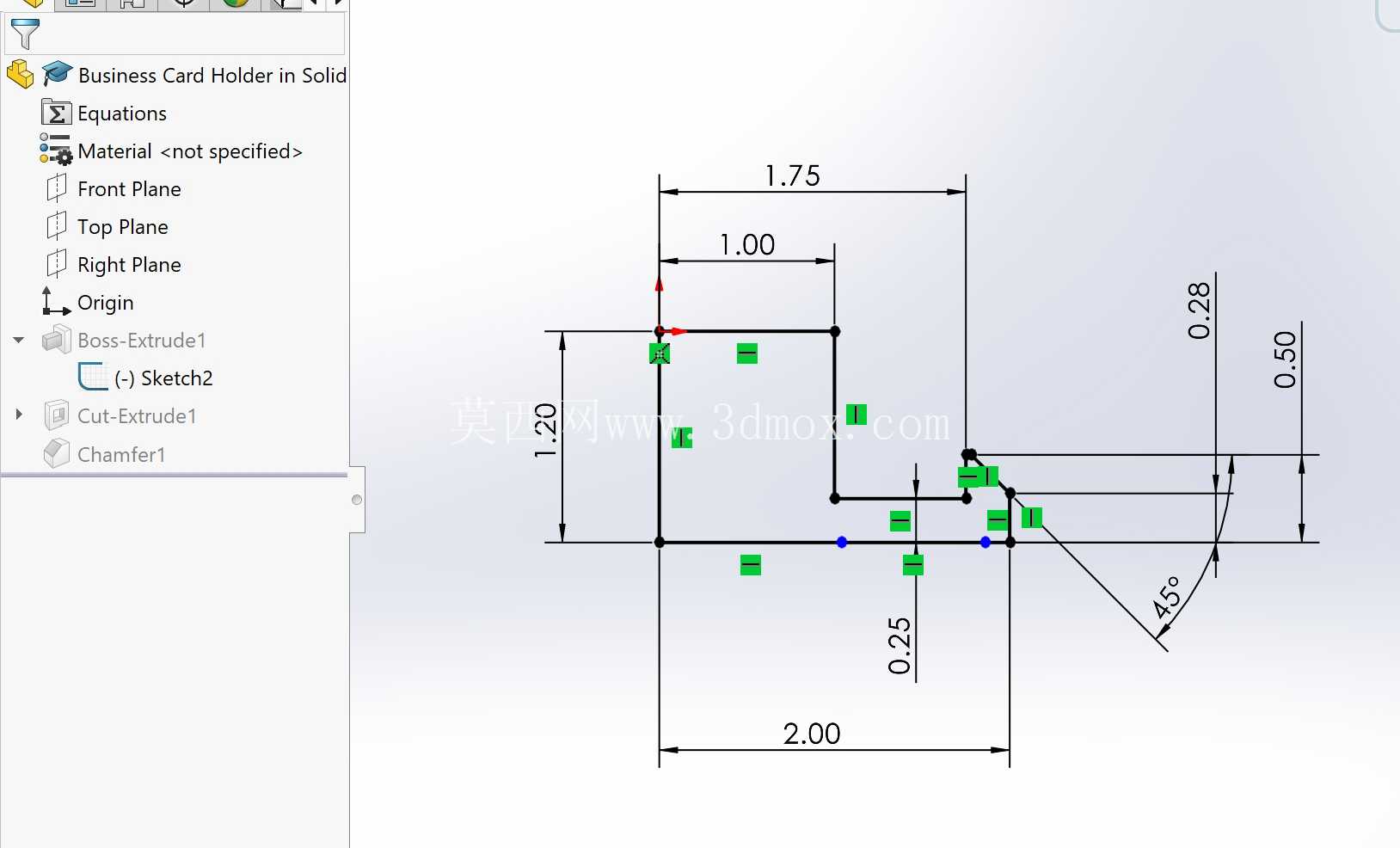 WBL 项目:在 SolidWorks 中设计无人机名片夹的 CAD 模型