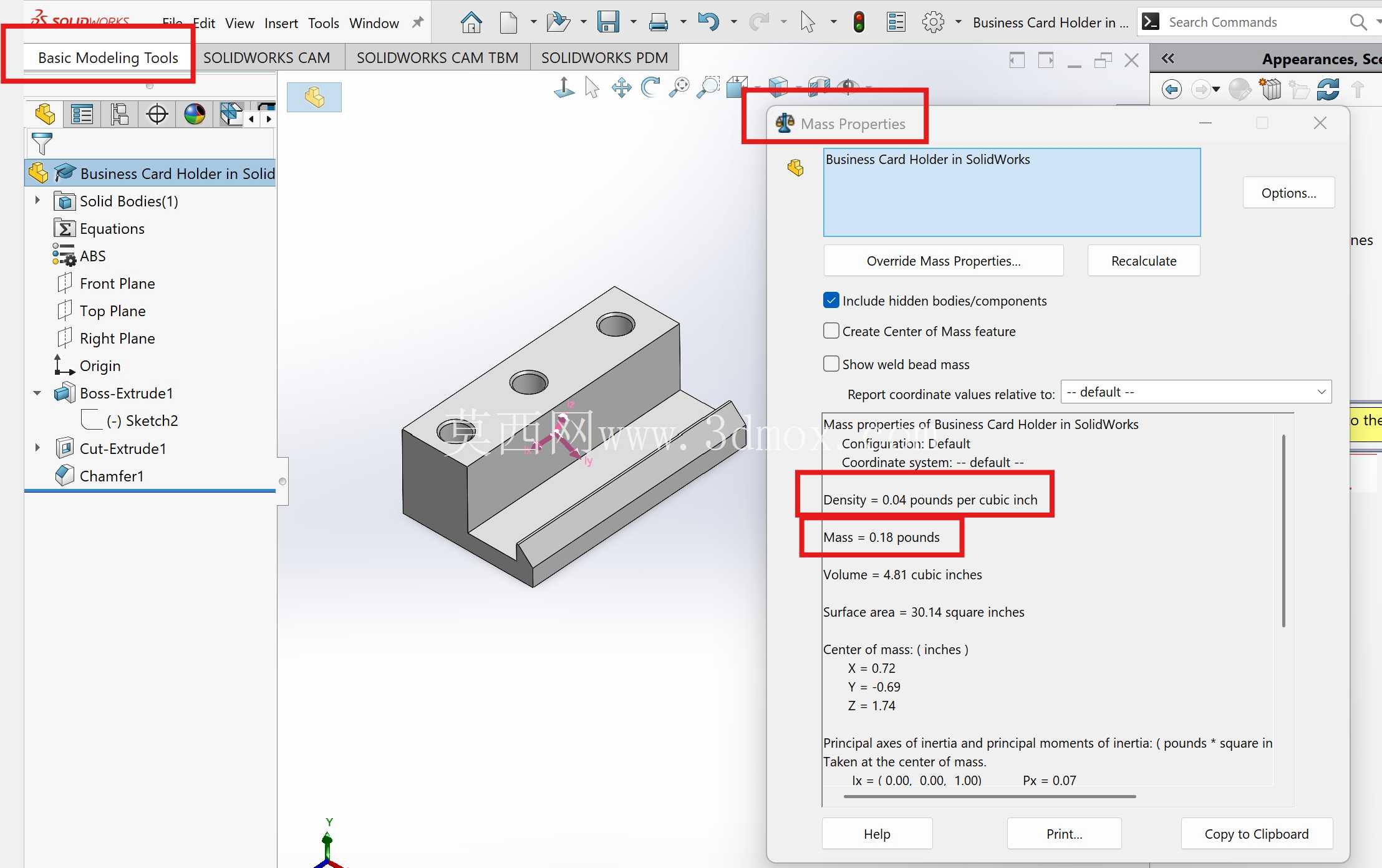 WBL 项目:在 SolidWorks 中设计无人机名片夹的 CAD 模型
