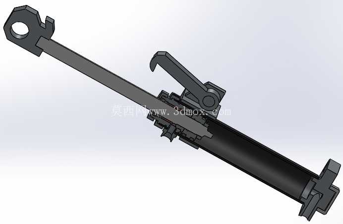 Һѹ�ף�ǰ�˶˴�����100x50x400mm