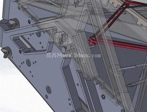 带弹簧展开的剪刀机构