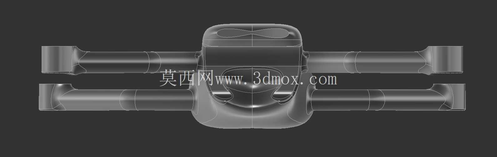 空气动力学 9.5\" 四无人机框架 – 有机机身和 X-Config 臂