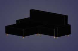Modernes Ecksofa �C 3D ģ�ͣ�Լ 256 �� 180 ���ף�