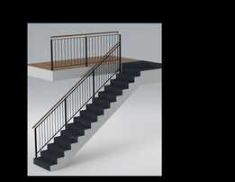 Baranda-garde-corps-¥���ڲ� hierro y madera