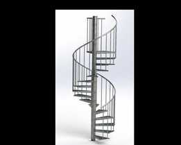 Escalera-stair-echelletournante zingu��e