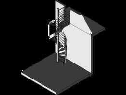 Escalera de caracol inox brillo 316L