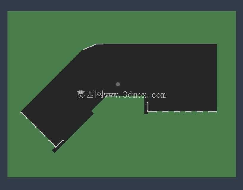 长方形混凝土大厦