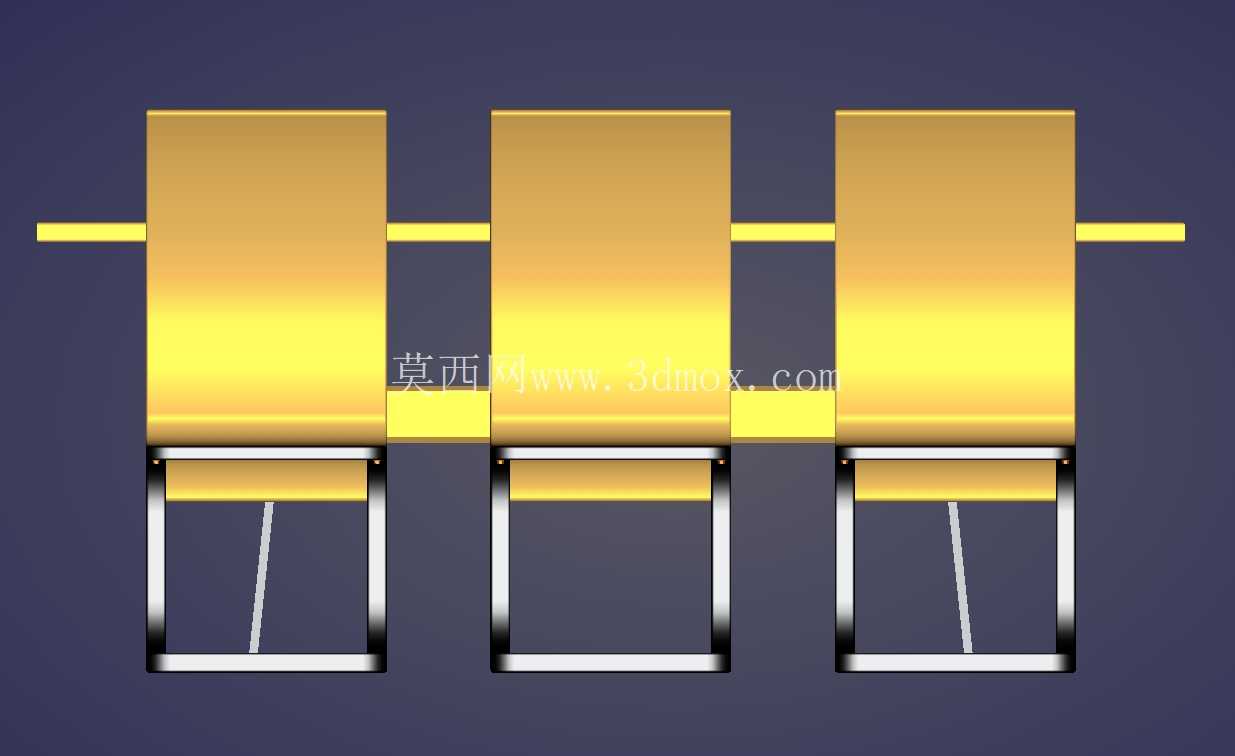 Stühlen 的现代会议中心 – 3D 模型 (2000×1000×750 mm)