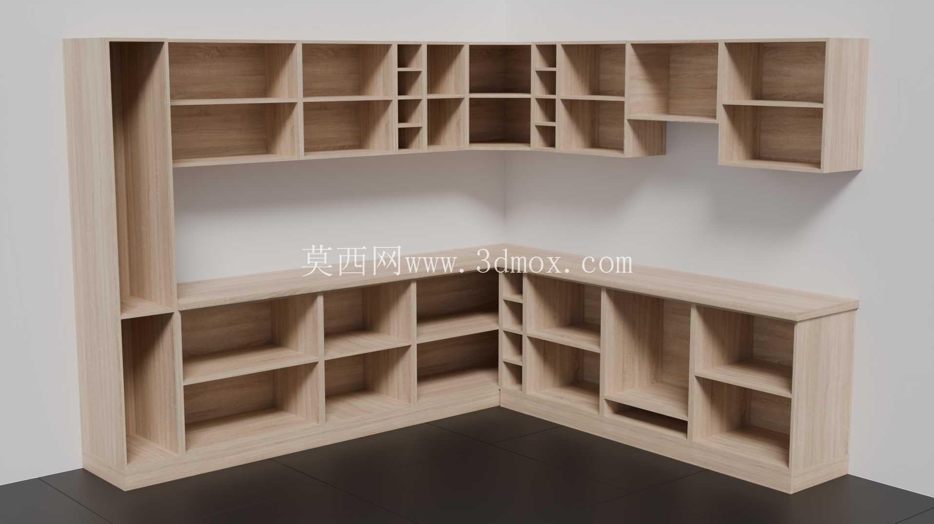 ??模块化转角厨房 - 3D模型