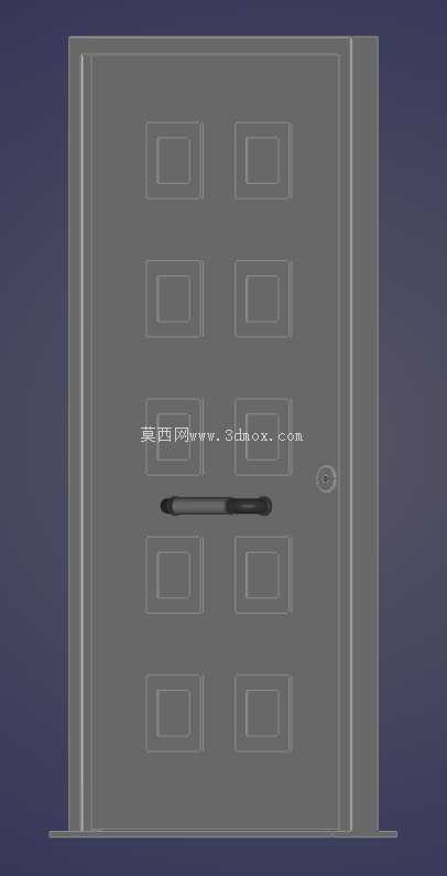 现代面板门设计,安装尺寸1050x2100mm