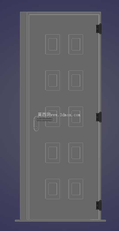 现代面板门设计,安装尺寸1050x2100mm