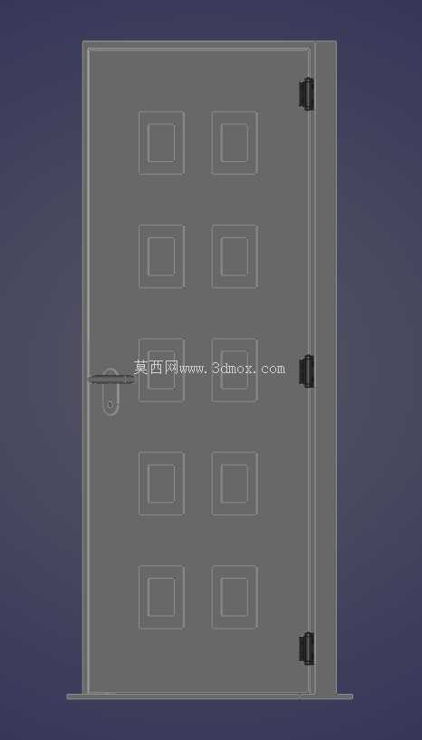 现代面板门设计,安装尺寸1050x2100mm