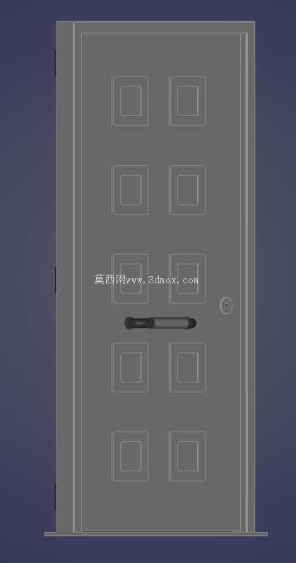 现代面板门设计,安装尺寸1050x2100mm