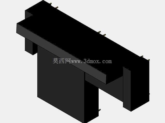Modernes Ecksofa – 3D 模型(约 256 × 180 厘米)
