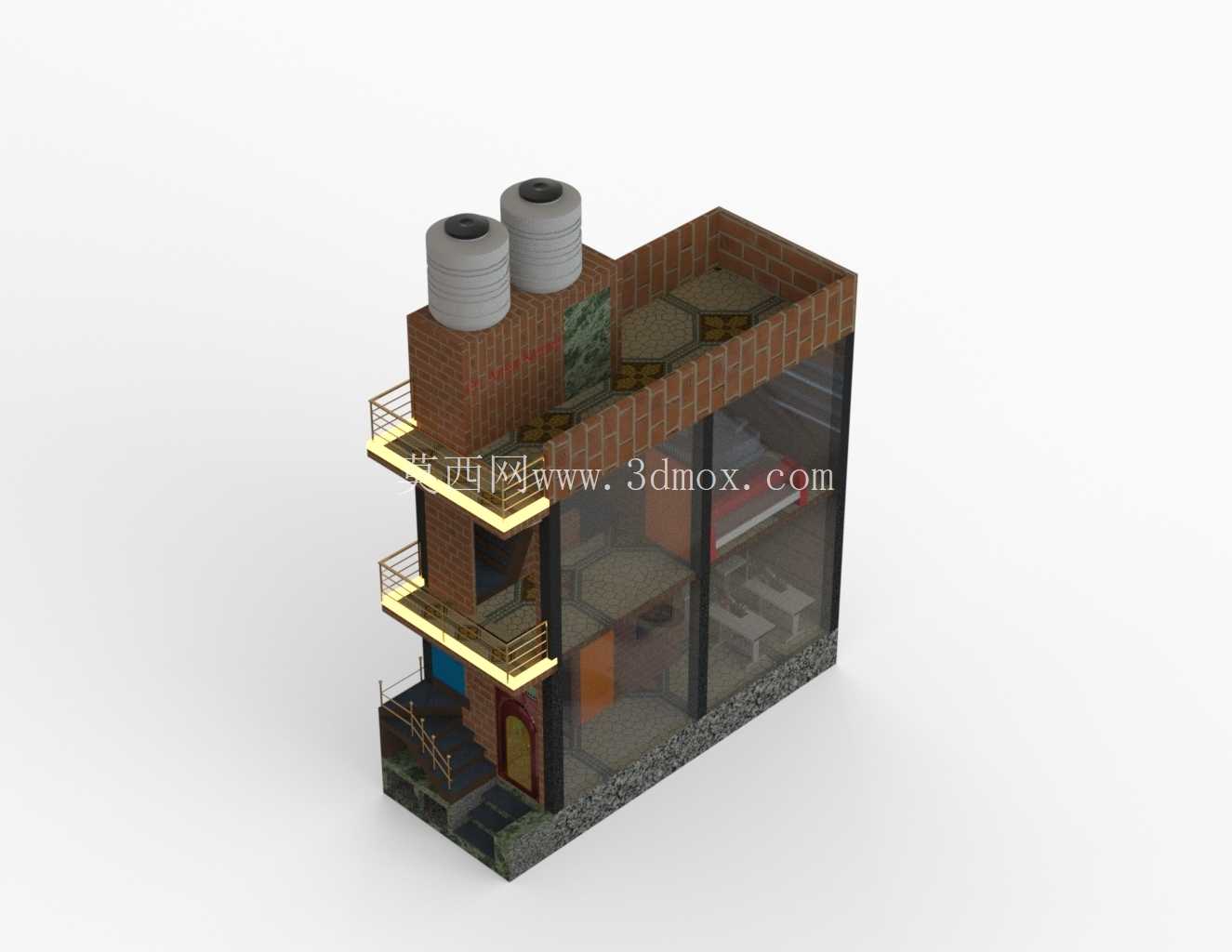 住宅 3D 模型 - SolidWorks