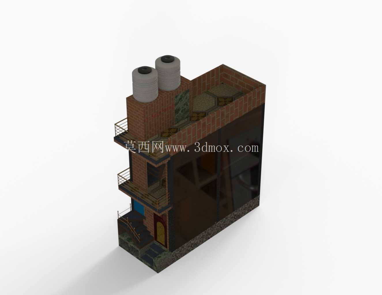 住宅 3D 模型 - SolidWorks