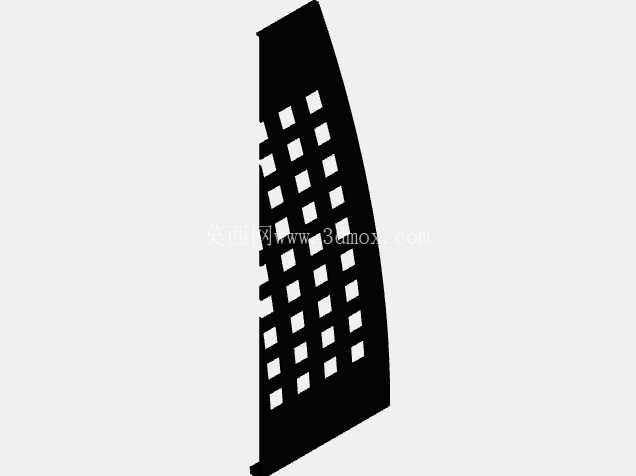 Balcon inox montantes curvos con chapa curvada